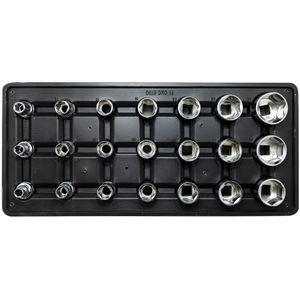FIXMAN Tray 21 Piece 1/2' Drive Sockets